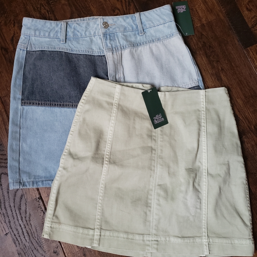 WILD FABLE BUNDLE OF 2 MINI SKIRTS NWT BOTH SIZE 6 - Picture 2 of 7